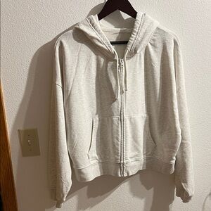 GAP Cream Zip-Up Hoodie